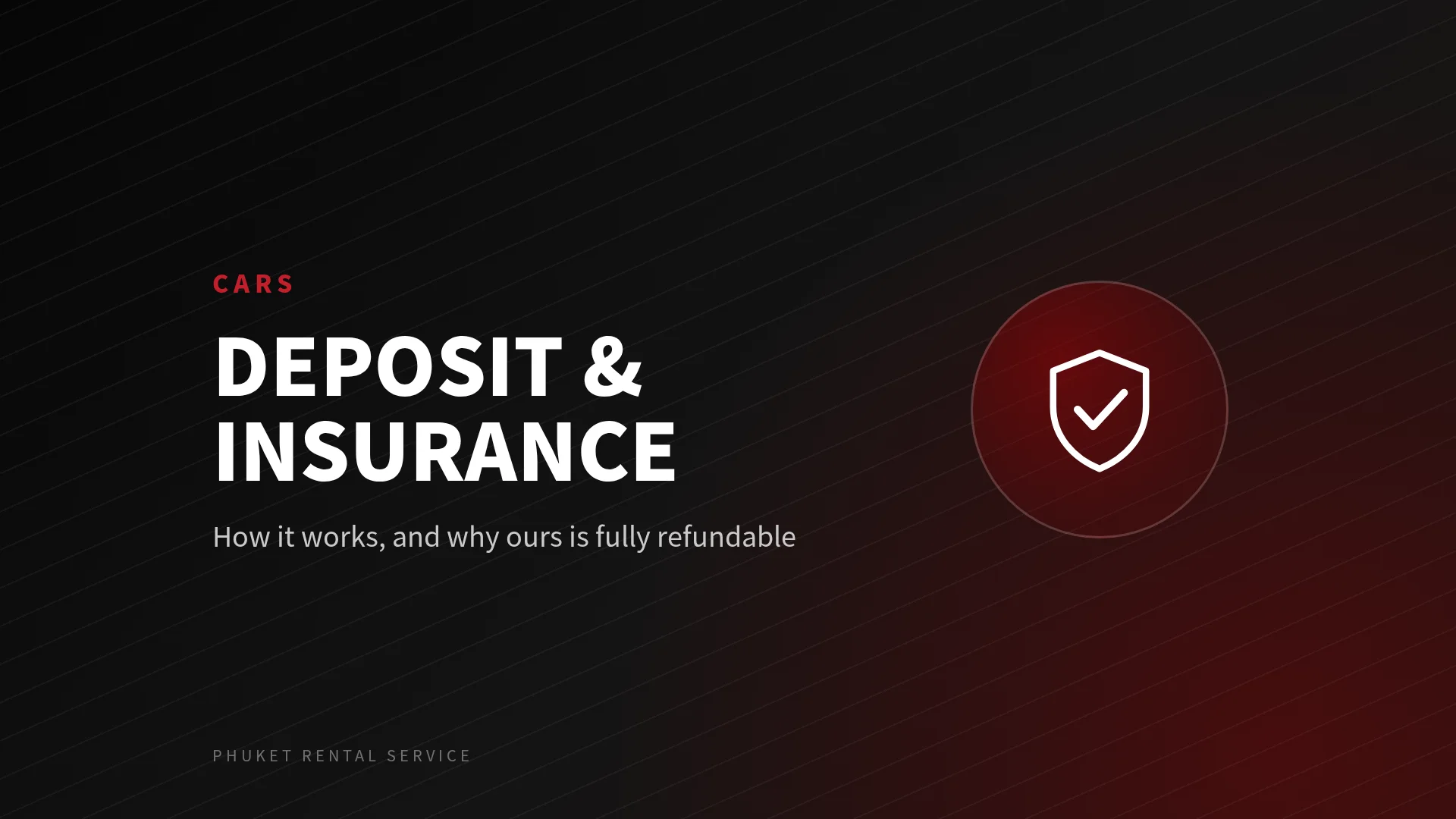 Car rental deposit and insurance in Phuket — cover image
