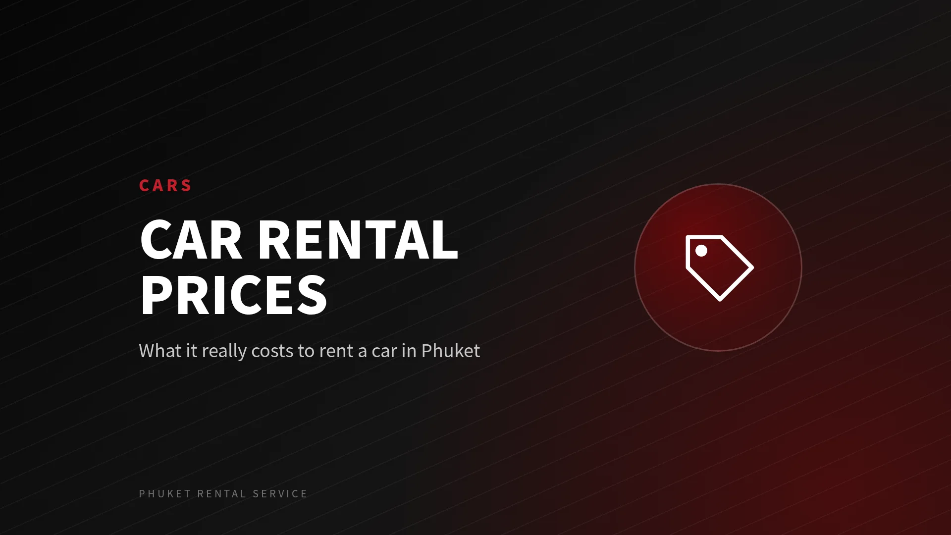 Car rental prices in Phuket — cover image